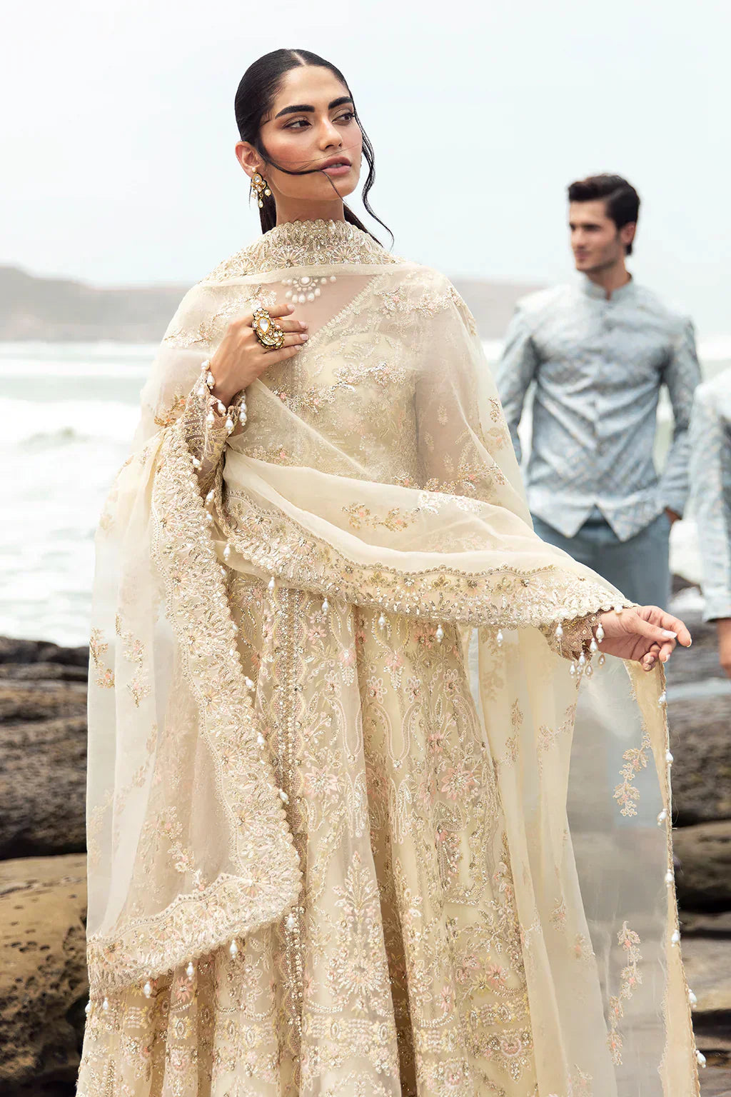 Dastangoi by Afrozeh Wedding Formals 3Pc Suit AWE-06 Aroohi - House Of Hania
