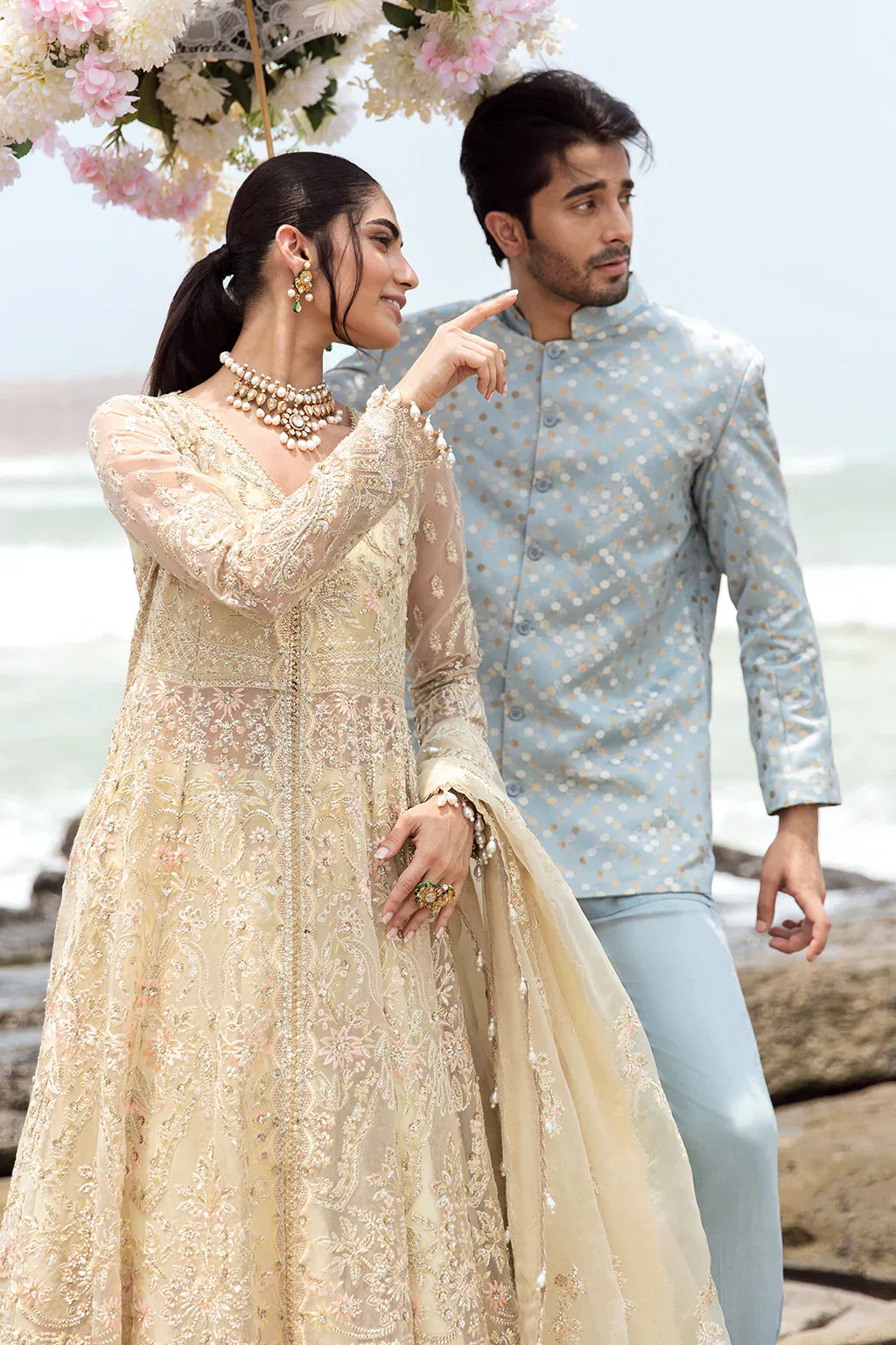 Dastangoi by Afrozeh Wedding Formals 3Pc Suit AWE-06 Aroohi - House Of Hania