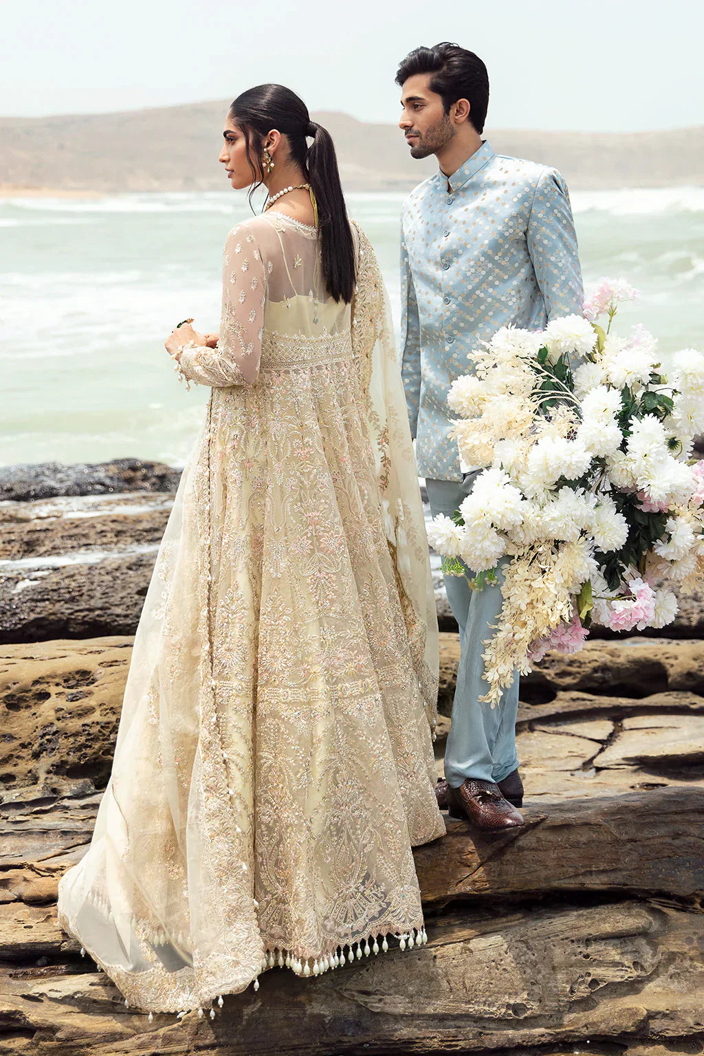 Dastangoi by Afrozeh Wedding Formals 3Pc Suit AWE-06 Aroohi - House Of Hania