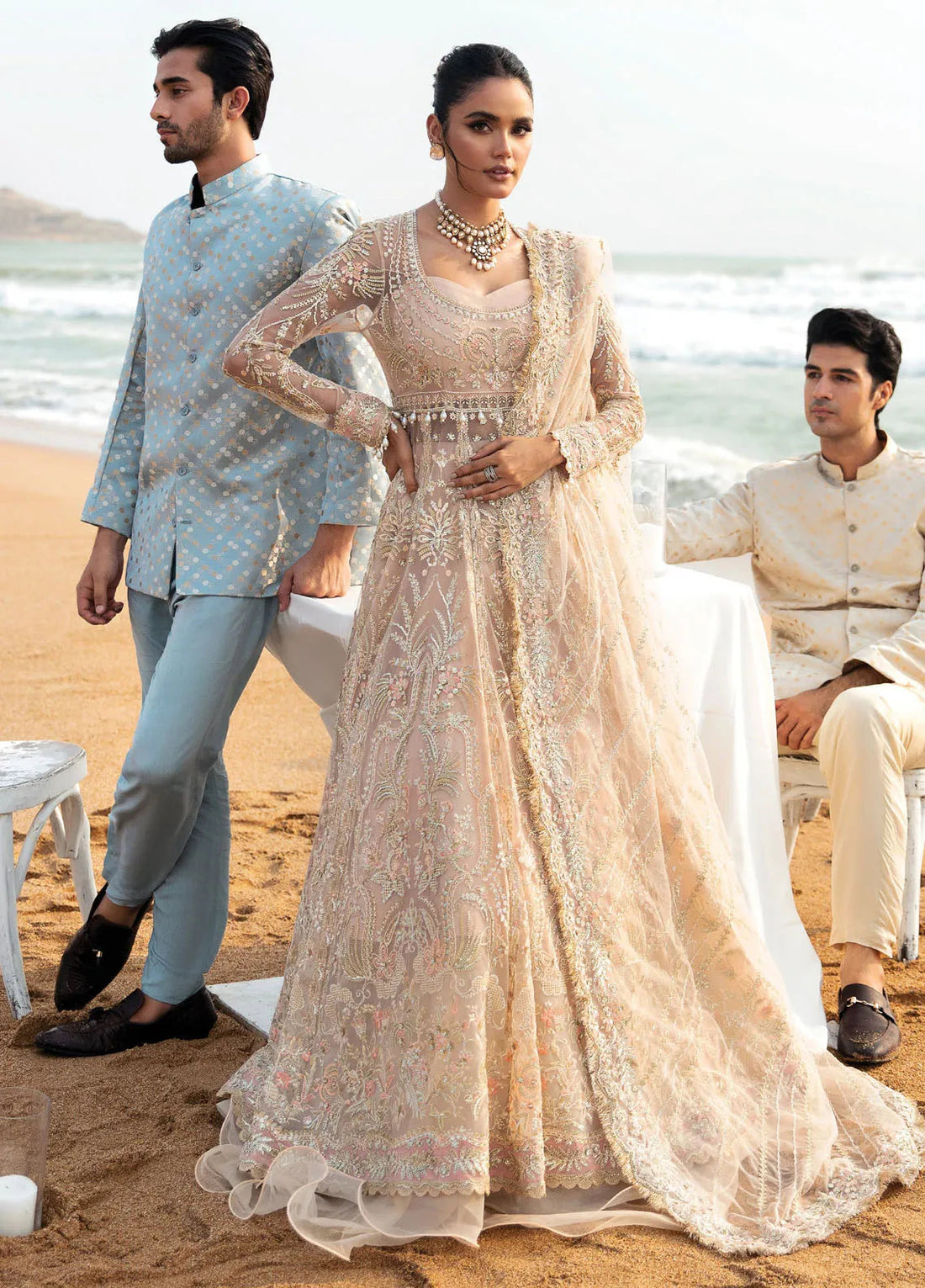 Dastangoi by Afrozeh Wedding Formals 3Pc Suit AWE-07 Afsheen - House Of Hania