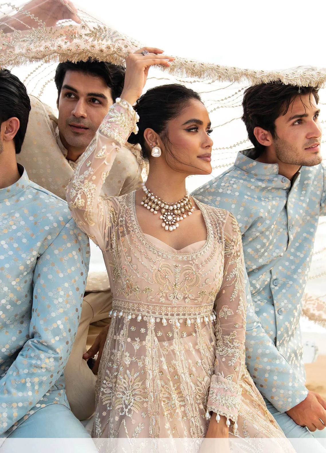 Dastangoi by Afrozeh Wedding Formals 3Pc Suit AWE-07 Afsheen - House Of Hania