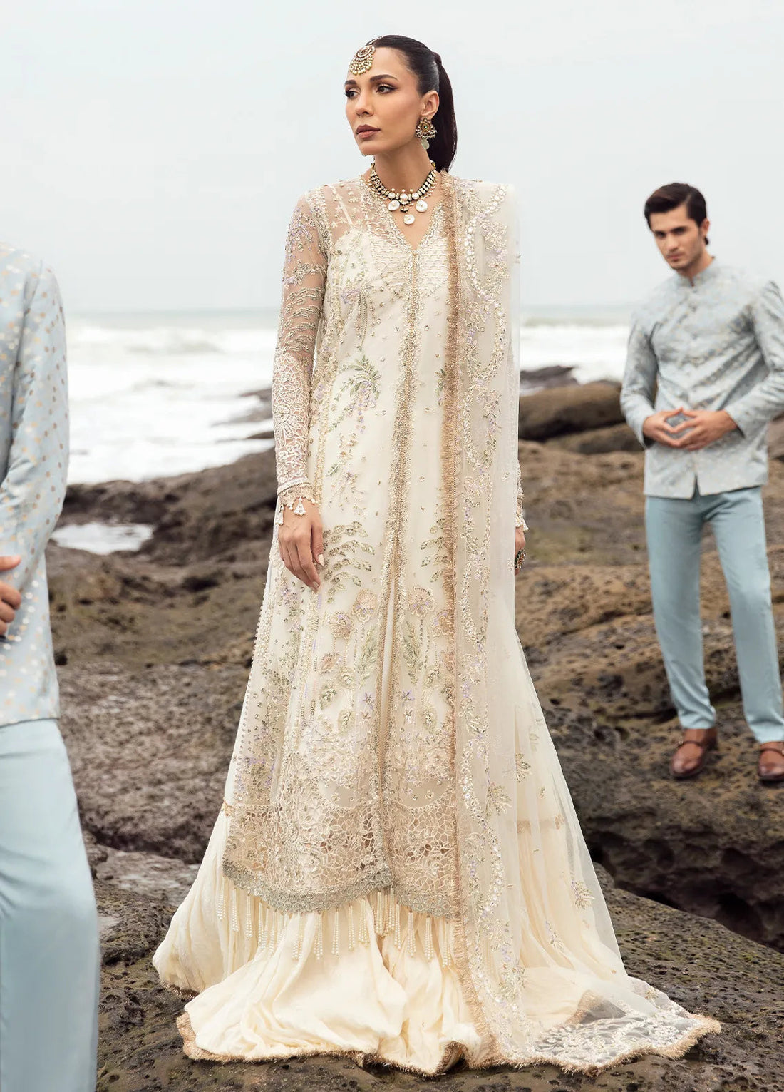 Dastangoi by Afrozeh Wedding Formals 3Pc Suit AWE-10 Shugufta - House Of Hania