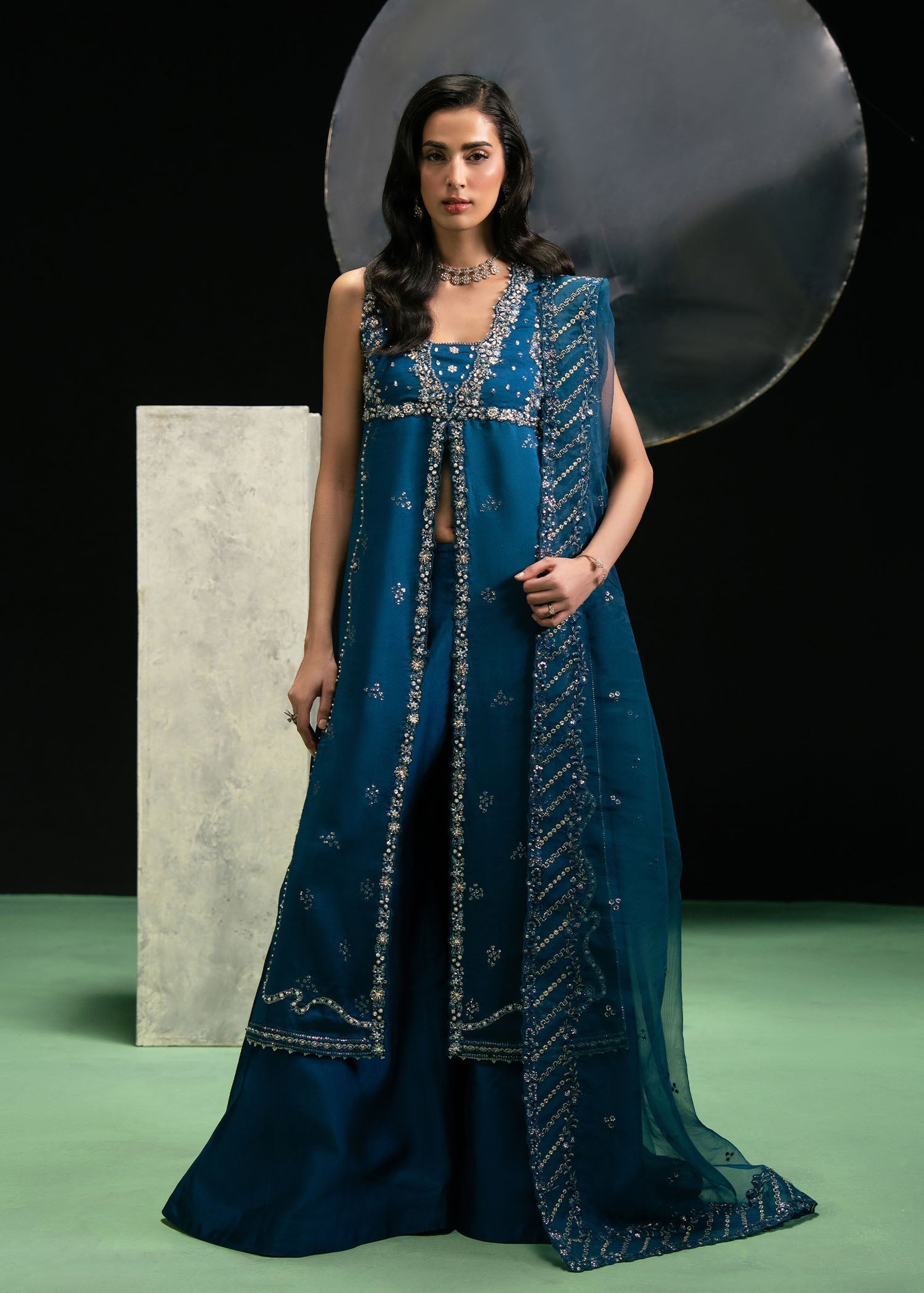 Dastoor | Leia Luxury Pret 26 | Azzure - House Of Hania