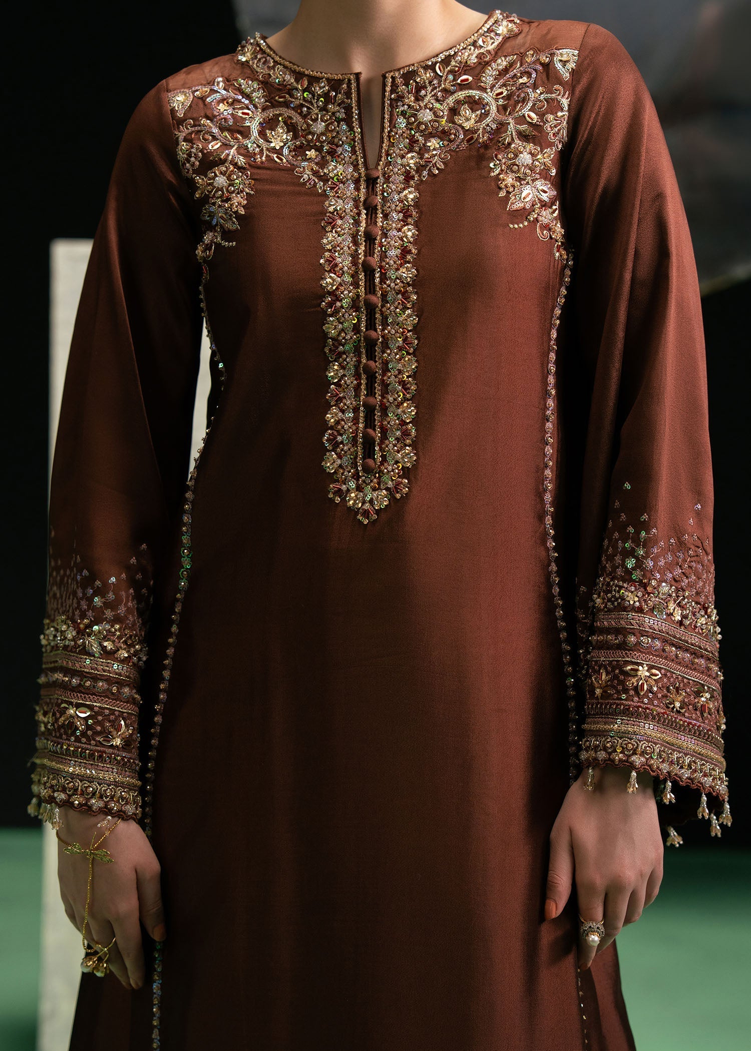 Dastoor | Leia Luxury Pret 26 | David off - House Of Hania