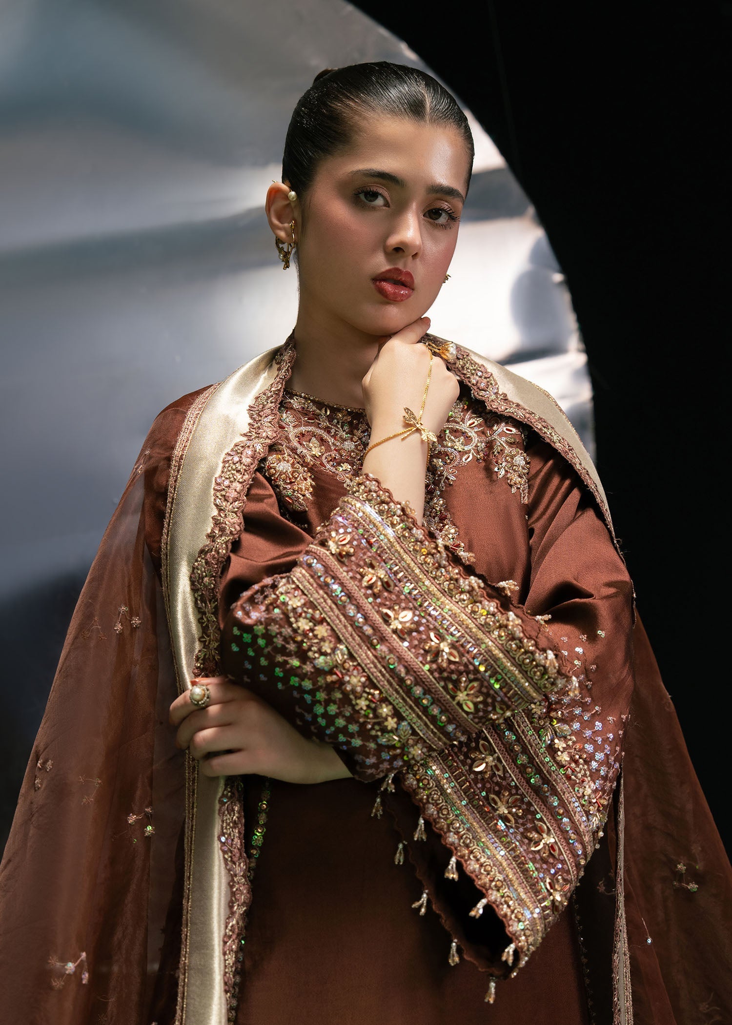 Dastoor | Leia Luxury Pret 26 | David off - House Of Hania