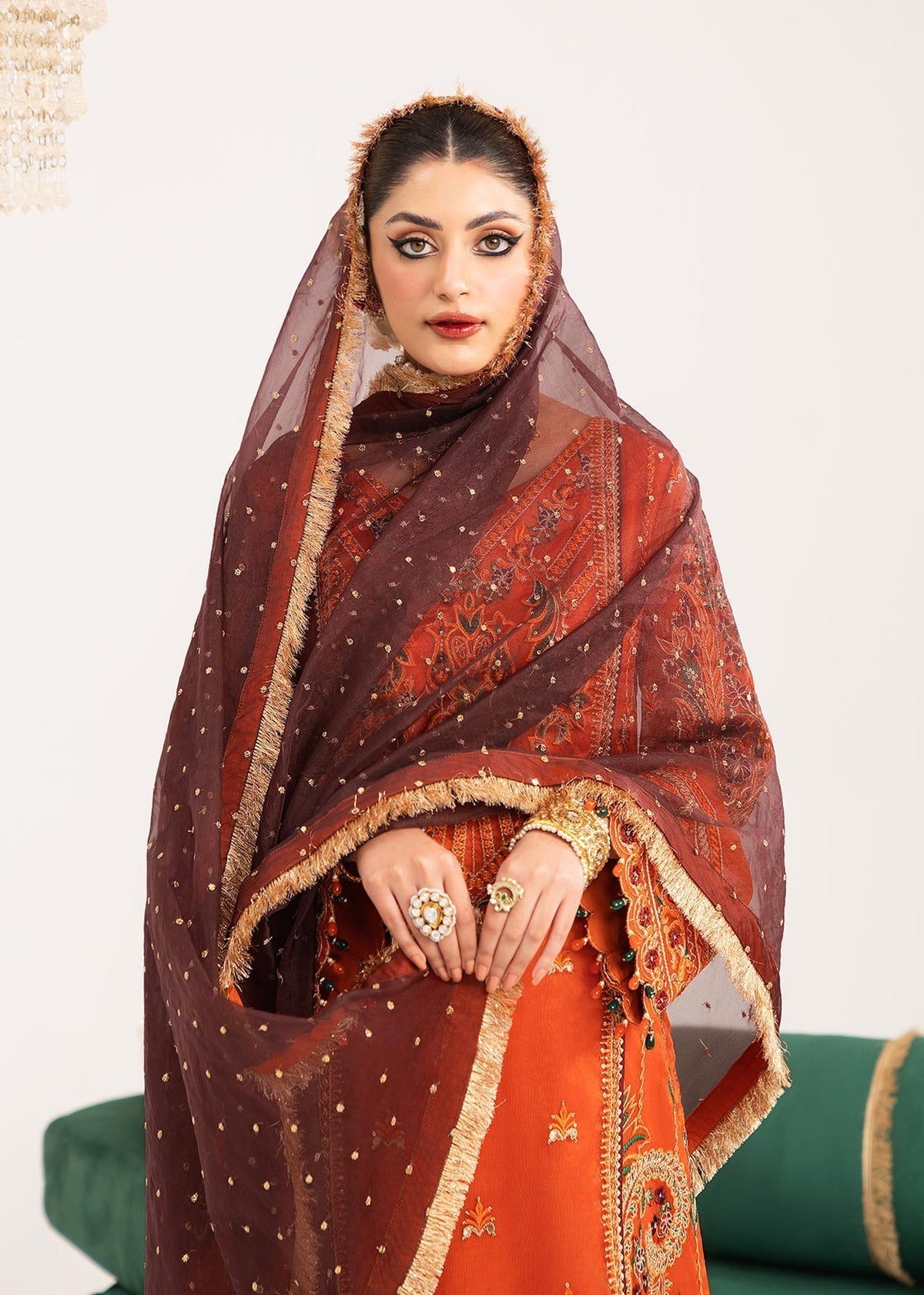 Dastoor | Sajni Luxury Eid Collection 24 | Ruby - House Of Hania