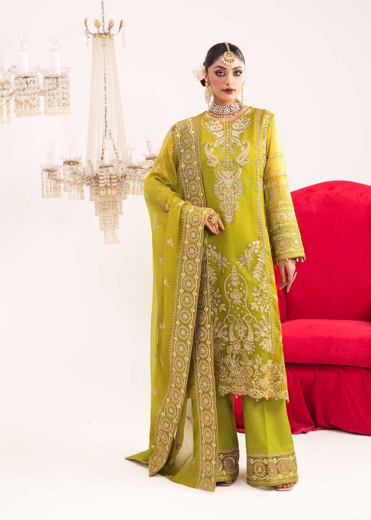 Dastoor | Sajni Luxury Eid Collection 24 | Yaqoot - House Of Hania