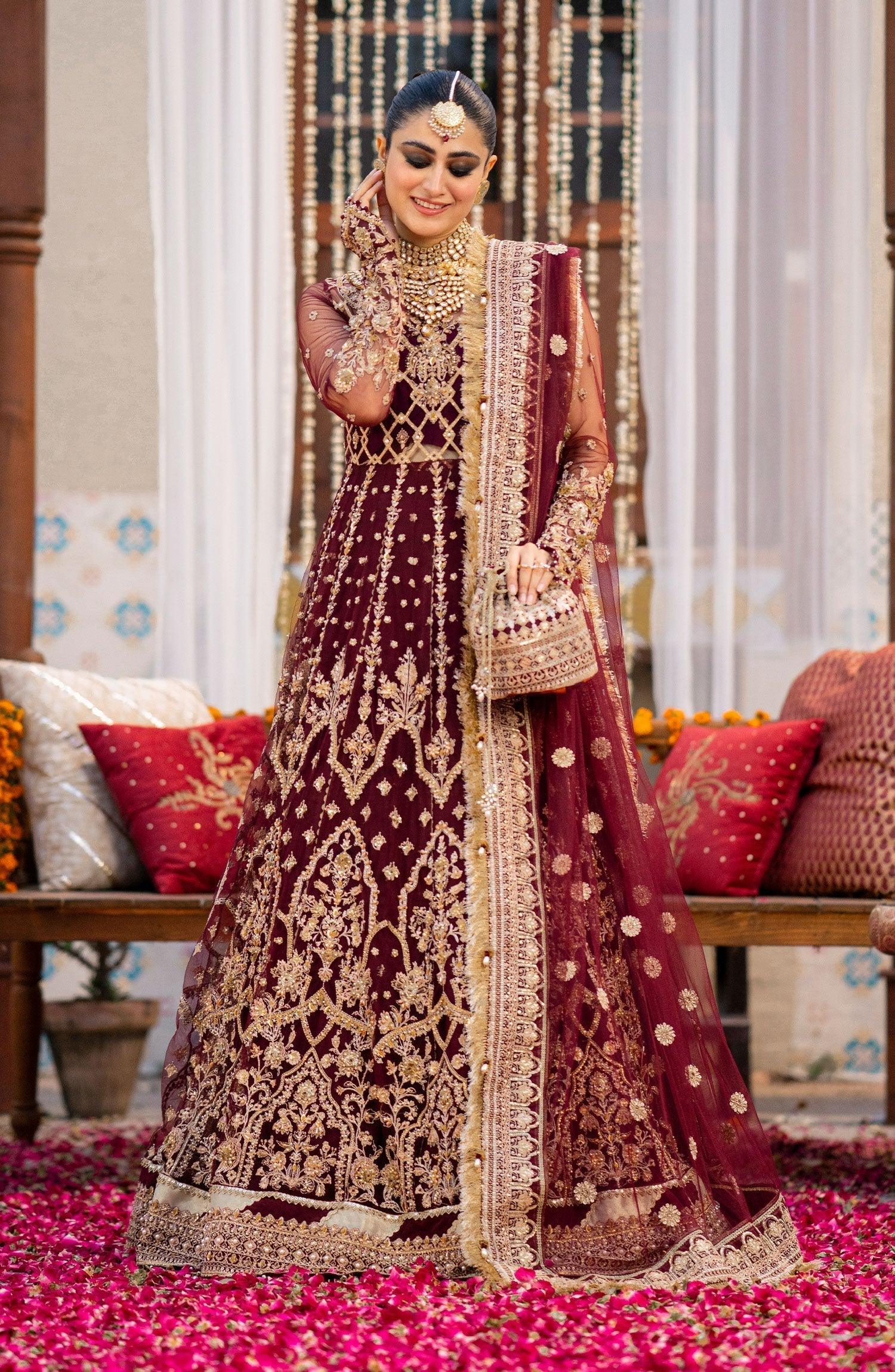 Zarin by Eleshia Embroidered Net 3Pc Suit D-10 Avyanna - House Of Hania