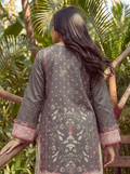 Dhanak | Casual Pret | BLACK LAWN 2PCS EMBROIDERED KURTA WITH TROUSER - House Of Hania
