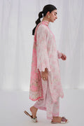 Dhanak | Casual Pret | PINK COTTON JACQUARD 2PCS EMBROIDERED KURTA WITH TROUSER - House Of Hania