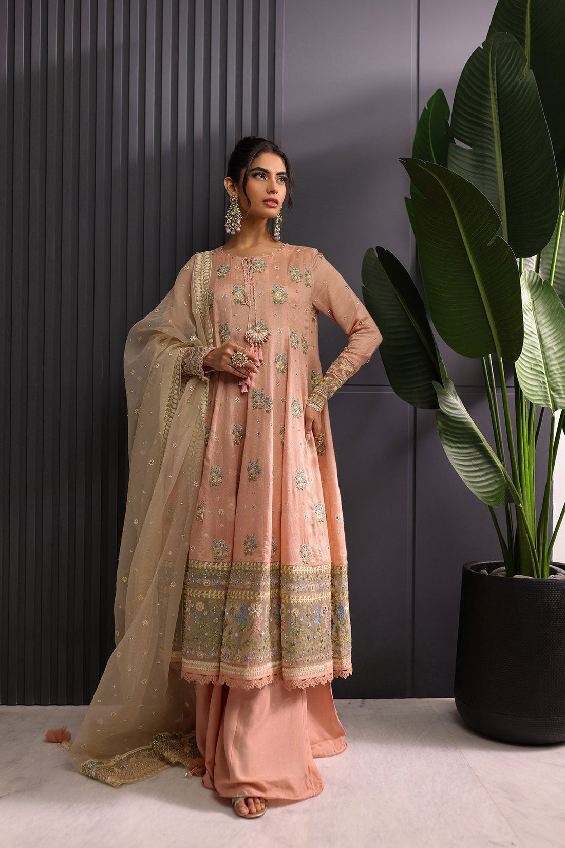 Dhanak | DHANAK COUTURE | Amaya:  SS24HF-3019 LIGHT PINK 3Pcs - House Of Hania