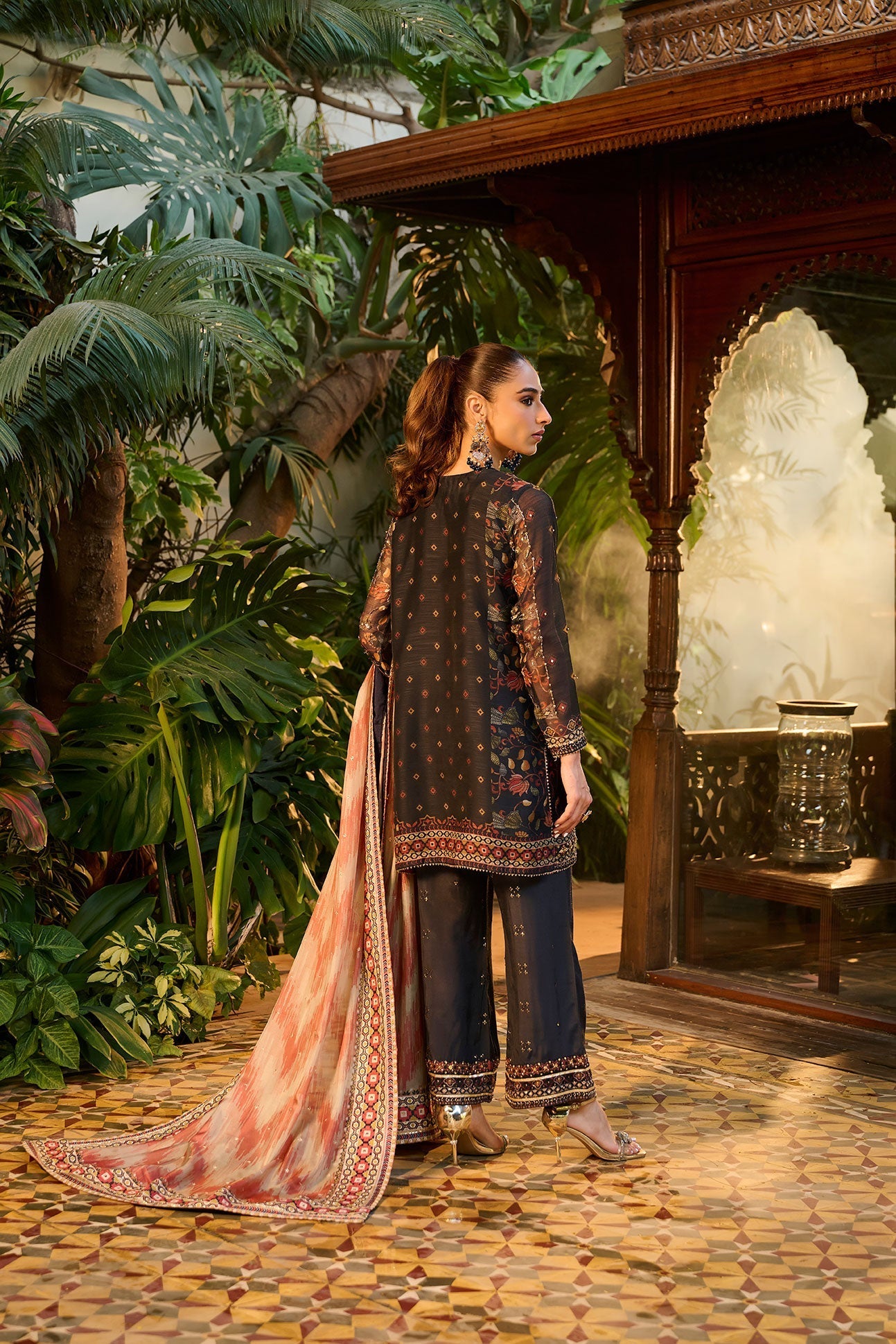 Dhanak | DHANAK COUTURE | HF-3005 NAVY BLUE 3Pcs - House Of Hania