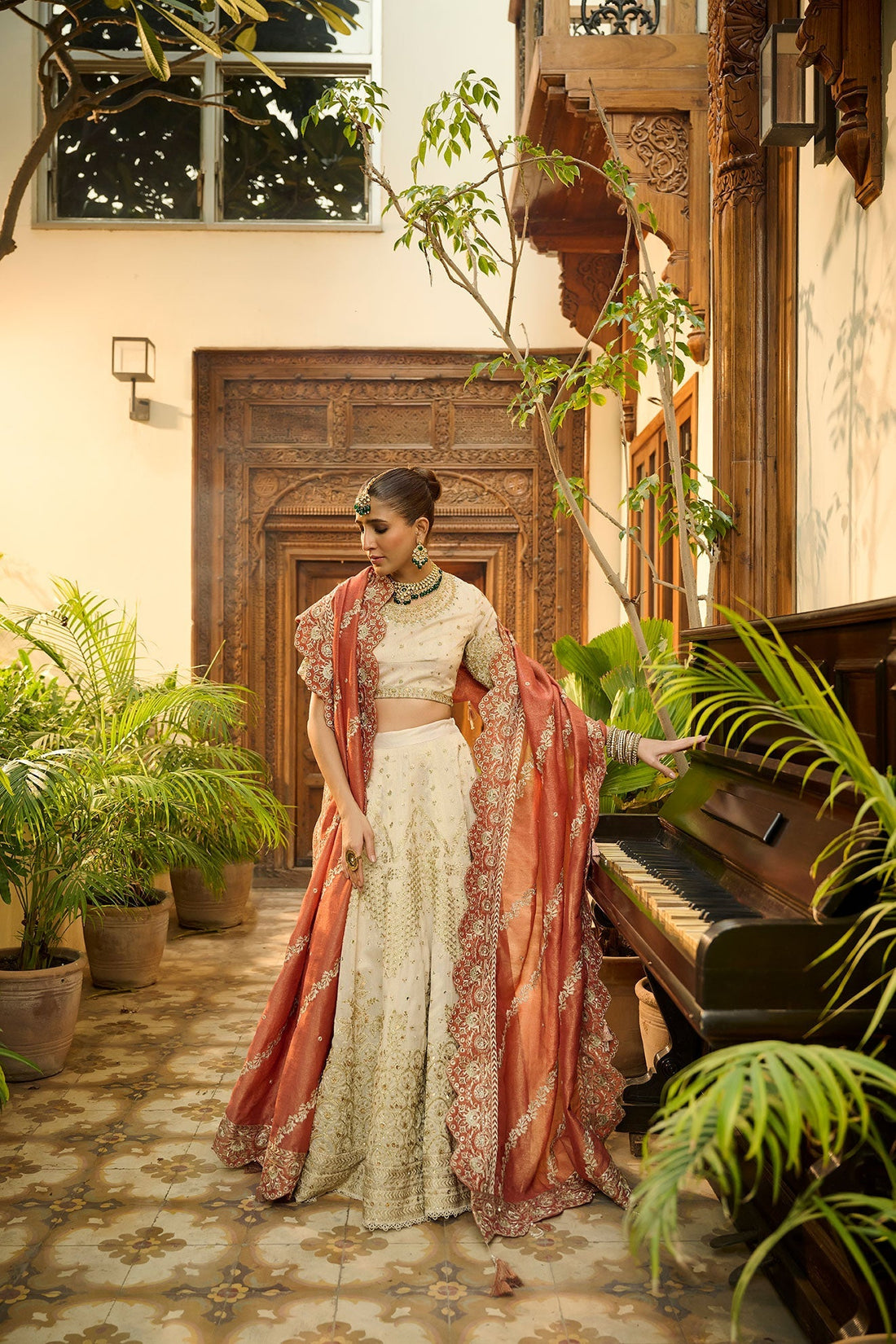 Dhanak | DHANAK COUTURE | HF-3006 BEIGE 3Pcs - House Of Hania