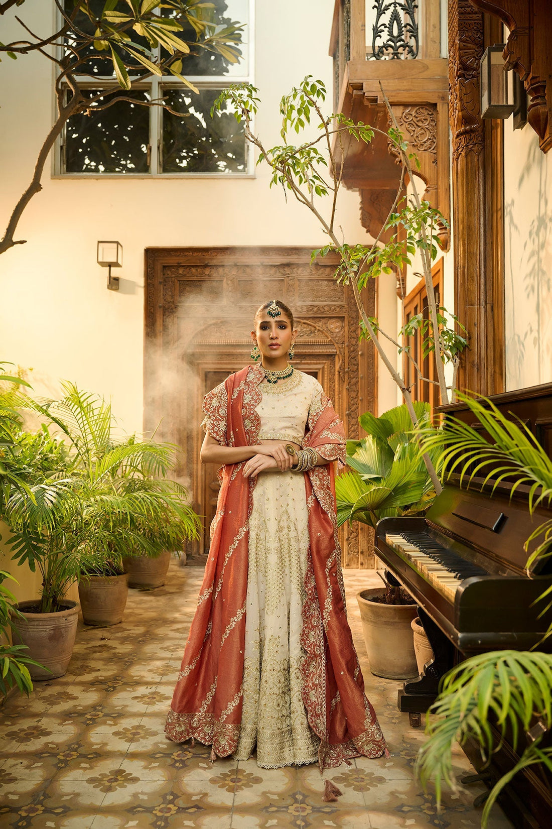 Dhanak | DHANAK COUTURE | HF-3006 BEIGE 3Pcs - House Of Hania