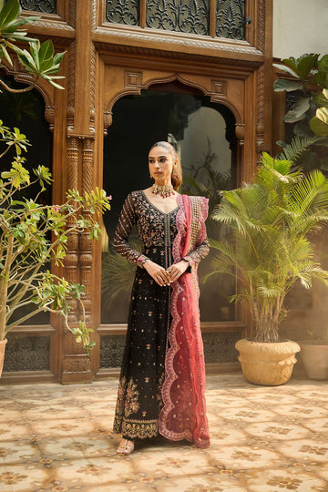 Dhanak | DHANAK COUTURE | HF-3007 BLACK 3Pcs - House Of Hania