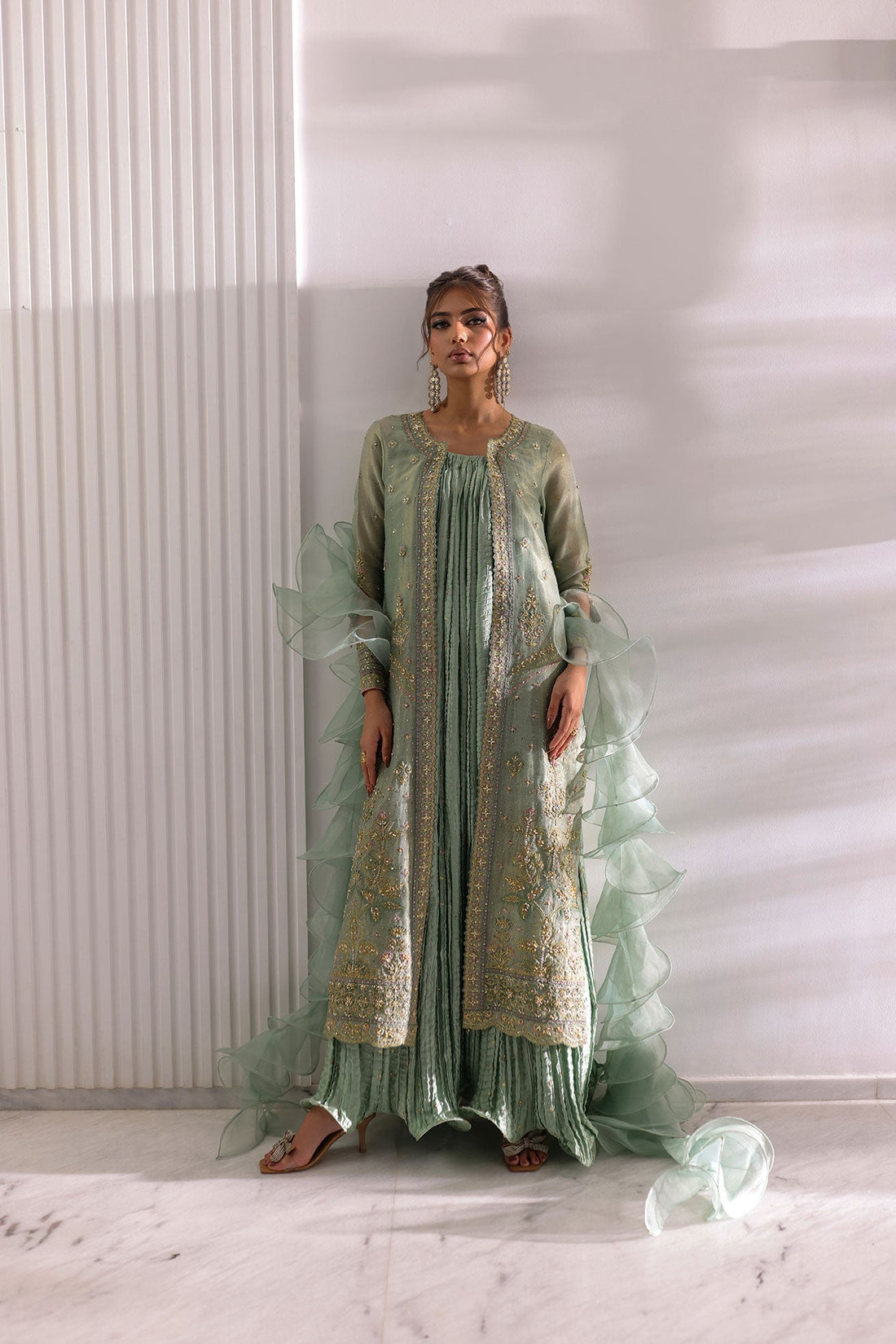 Dhanak | DHANAK COUTURE | Kaira:  SS24HF-3021 LIGHT GREEN 3Pcs - House Of Hania