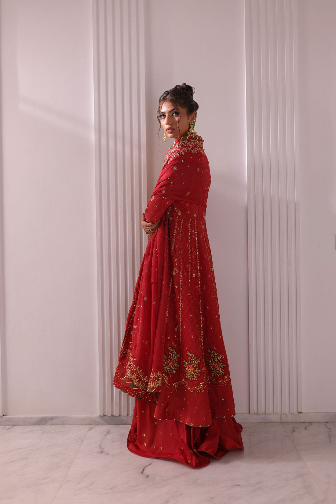 Dhanak | DHANAK COUTURE | Maysha:  SS24HF-3017 RUST 3Pcs - House Of Hania