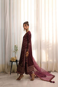 Dhanak | DHANAK COUTURE | Zylah:  SS24HF-3016 PURPLE 3Pcs - House Of Hania