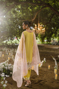 Dhanak | Jardin- Festive Stitched | SS25DU-3206 YELLOW 3Pcs - House Of Hania