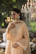 Dhanak | Jardin- Festive Stitched | SS25DU-3207 PEACH 3Pcs - House Of Hania