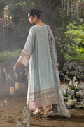 Dhanak | Jardin- Festive Stitched | SS25DU-3208 SKY BLUE 3Pcs - House Of Hania
