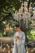 Dhanak | Jardin- Festive Stitched | SS25DU-3208 SKY BLUE 3Pcs - House Of Hania