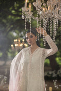 Dhanak | Jardin- Festive Stitched | SS25DU-3215 OFF-WHITE 3Pcs - House Of Hania