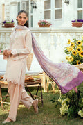 Dhanak | SWISS VOILE | SS25DC-2576 PINK SWISS VOILE 2PCS EMBROIDERED KURTA WITH TROUSER - House Of Hania
