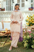 Dhanak | SWISS VOILE | SS25DC-2576 PINK SWISS VOILE 2PCS EMBROIDERED KURTA WITH TROUSER - House Of Hania