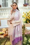 Dhanak | SWISS VOILE | SS25DC-2576 PINK SWISS VOILE 2PCS EMBROIDERED KURTA WITH TROUSER - House Of Hania