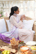 Dhanak | SWISS VOILE | SS25DC-2576 PINK SWISS VOILE 2PCS EMBROIDERED KURTA WITH TROUSER - House Of Hania