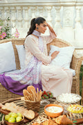 Dhanak | SWISS VOILE | SS25DC-2576 PINK SWISS VOILE 2PCS EMBROIDERED KURTA WITH TROUSER - House Of Hania