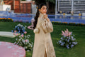 Dhanak | Signature Pret | BEIGE 2PCS EMBROIDERED KURTA WITH TROUSER - House Of Hania