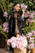 Dhanak | Signature Pret | BLACK 2PCS EMBROIDERED KURTA WITH TROUSER - House Of Hania