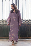 Dhanak | Signature Pret | LILAC - 1PCS - EMBROIDERED KAFTAN - House Of Hania