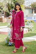Dhanak | Signature Pret | MAGENTA 2PCS EMBROIDERED KURTA WITH TROUSER - House Of Hania