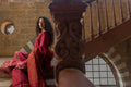 Dhanak | Signature Pret | MAROON 2PCS EMBROIDERED KURTA WITH TROUSER - House Of Hania