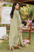 Dhanak | Signature Pret | MINT GREEN 2PCS EMBROIDERED KURTA WITH TROUSER - House Of Hania