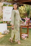 Dhanak | Signature Pret | MINT GREEN 2PCS EMBROIDERED KURTA WITH TROUSER - House Of Hania