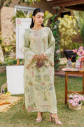 Dhanak | Signature Pret | MINT GREEN 2PCS EMBROIDERED KURTA WITH TROUSER - House Of Hania