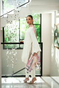 Dhanak | Signature Pret | OFF WHITE 2PCS EMBROIDERED KURTA WITH TROUSER - House Of Hania