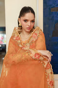 Dhanak | Signature Pret | ORANGE 2PCS EMBROIDERED KURTA WITH TROUSER - House Of Hania