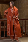 Dhanak | Signature Pret | RUST 2PCS EMBROIDERED KURTA WITH TROUSER - House Of Hania