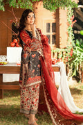 Dhanak | Silk Pret | BLACK-SILK TUNIC- 2PCS HAND EMBELLISHED SHIRT WITH TROUSER - House Of Hania