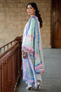 Dhanak | Silk Pret | L-GREEN 2PCS HAND EMBELLISHED KURTA WITH TROUSER - House Of Hania