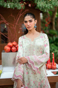 Dhanak | Silk Pret | L-GREEN -SILK TUNIC- 2PCS HAND EMBELLISHED SHIRT WITH TROUSER - House Of Hania