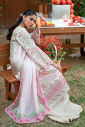 Dhanak | Silk Pret | L-GREEN -SILK TUNIC- 2PCS HAND EMBELLISHED SHIRT WITH TROUSER - House Of Hania