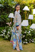Dhanak | Silk Pret | MULTI HAND EMBELLISHED KAFTAN - House Of Hania
