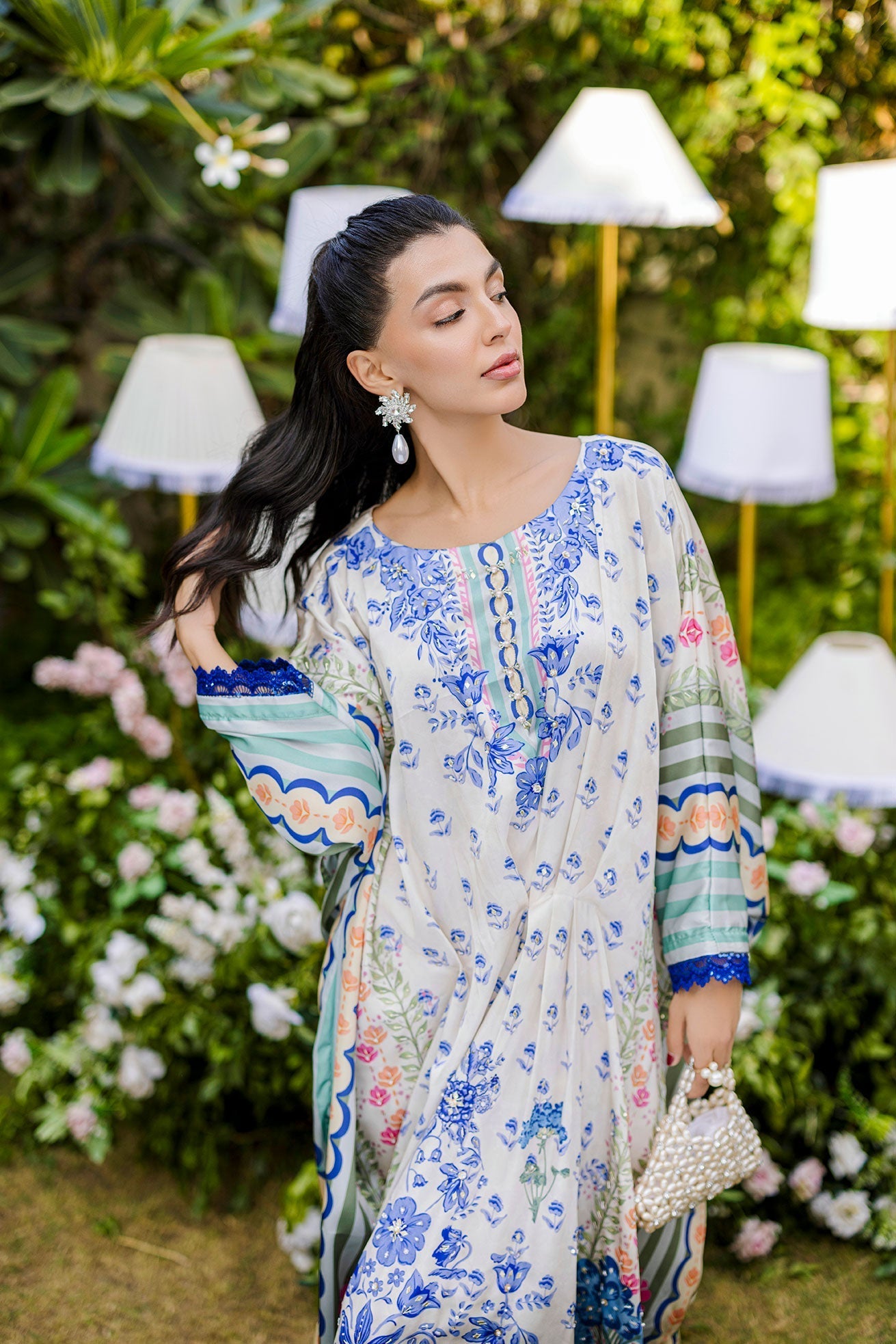 Dhanak | Silk Pret | MULTI HAND EMBELLISHED KAFTAN - House Of Hania
