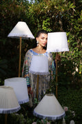 Dhanak | Silk Pret | MULTI HAND EMBELLISHED KAFTAN - House Of Hania